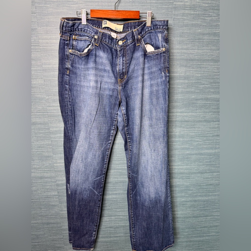 GAP Boot Cut Blue Jeans  Sandblasted 12 reg